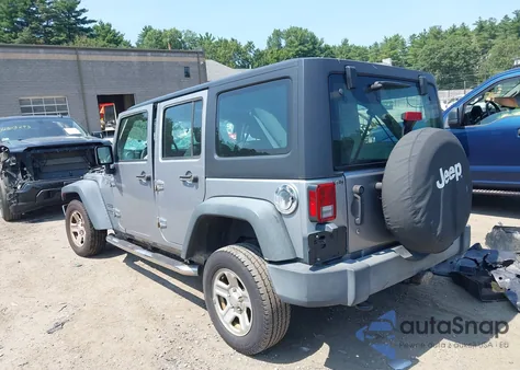 2016 Jeep Wrangler Unlimited Sport из США, поврежденный, VIN 1C4BJWDG7GL226173